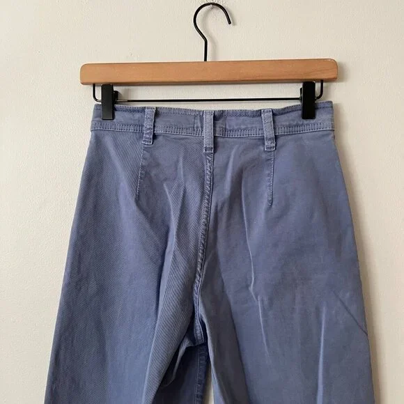 Marine Layer Bridget High Rise Crop Pants Marlin Blue Women's Size 2 - Picture 8 of 10